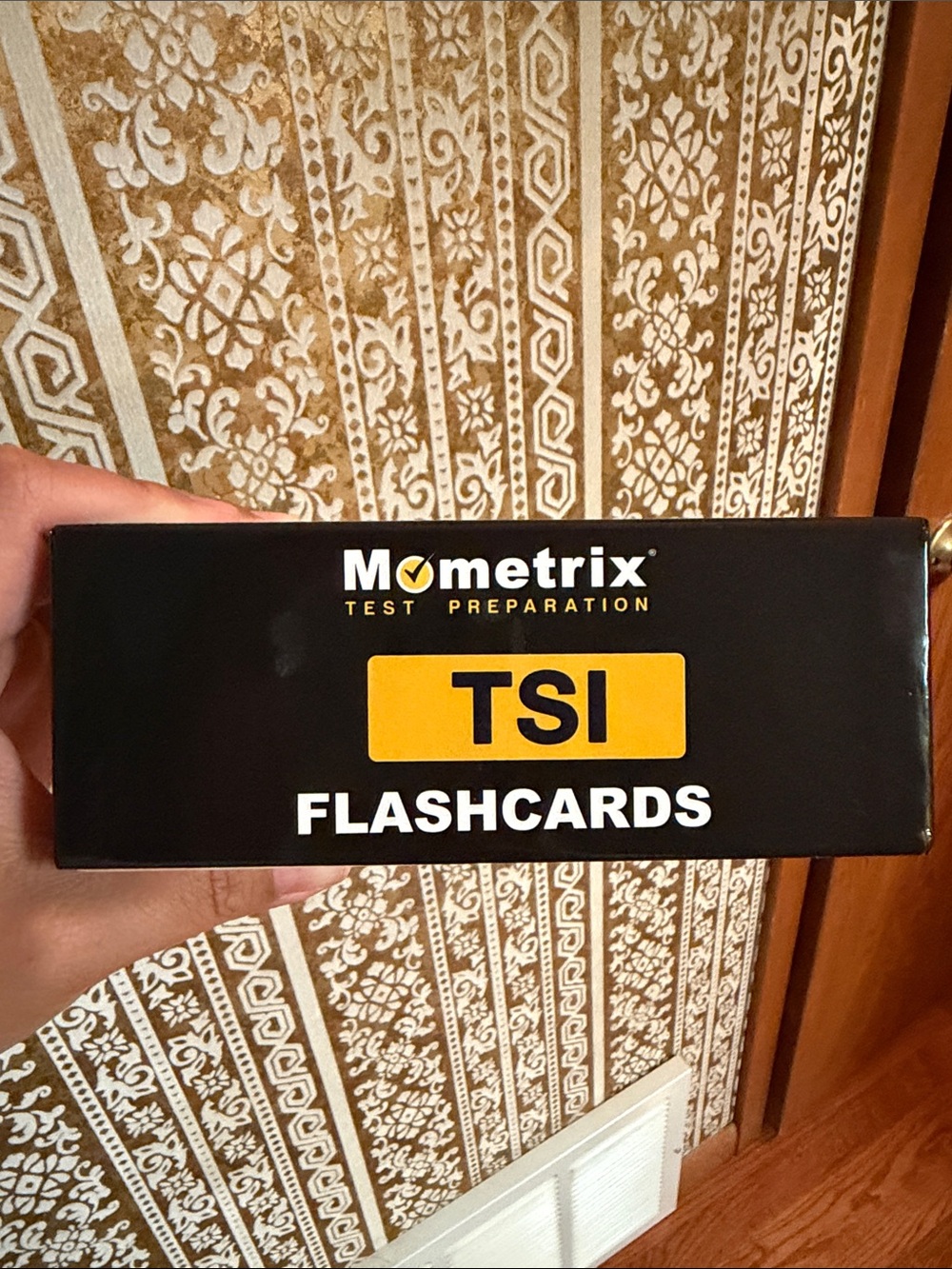 TSI Flashcards - Black & Yellow Test Prep